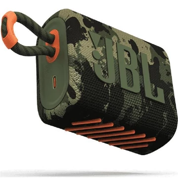 JBL Go3 hordozható bluetooth hangszóró - terepmintás (squad)