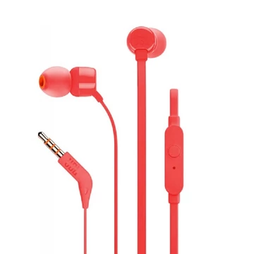 JBL Tune 110 T110 piros (red) vezetékes fülhallgató