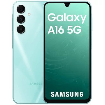 Samsung Galaxy A16 A166 5G 256GB 8GB Dual Sim halvány zöld (light green) kártyafüggetlen okostelefon