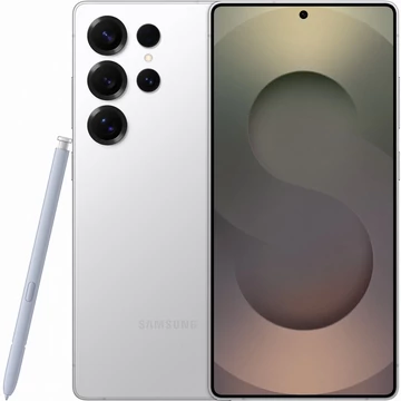 Samsung Galaxy S25 Ultra S938 5G 512GB 12GB Dual Sim ezüst fehér titán (titanium white silver) kártyafüggetlen okostelefon