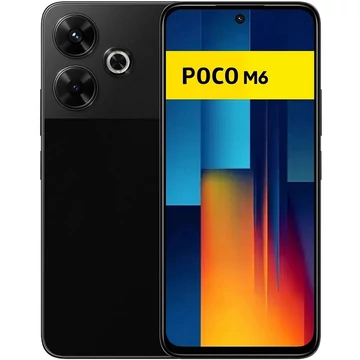 Xiaomi Poco M6 256GB 8GB fekete (black) Dual Sim kártyafüggetlen okostelefon