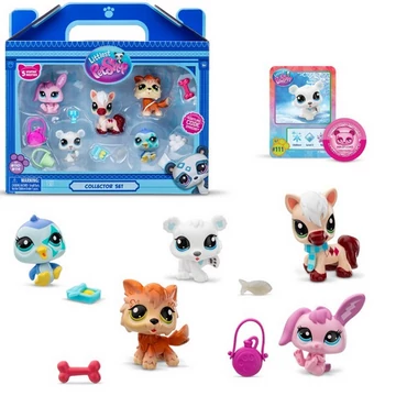 Littlest Pet Shop: Téli barátok 5db-os figura csomag 2.széria