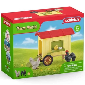 Schleich: Farm World - Mobil csirkeól játékszett (42572)