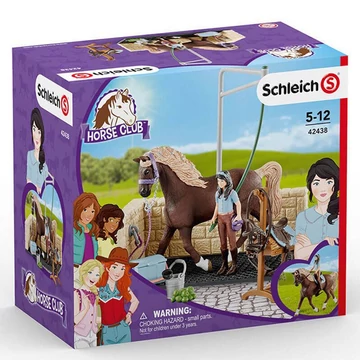 Schleich: Horse Club - Emily és Luna mosóhelye játékszett (42438)