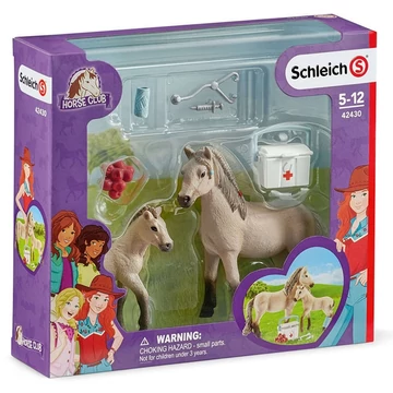 Schleich: Horse Club - Hannah elsősegély játékszett ló figurákkal (42430)