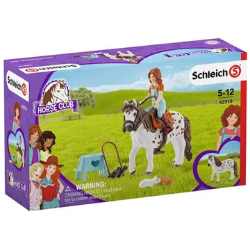 Schleich: Horse Club - Mia és Spotty játékszett ló figurával (42518)