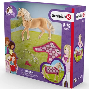 Schleich: Horse Club - Sophia divat kreációja játékszett ló figurával (42431)