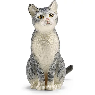 Schleich: Ülő macska figura (13771)