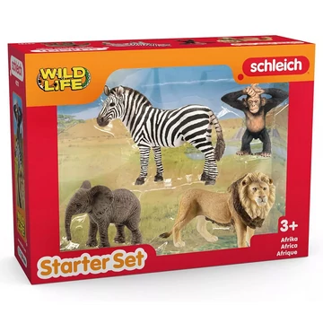 Schleich: Wild Life - Afrika állatai kezdő 4db-os figura szett (42721)