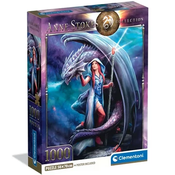 Anna Stokes: Sárkánymágus 1000db-os puzzle - Clementoni