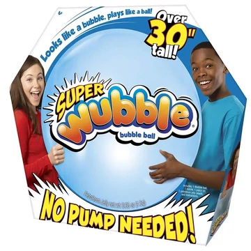 Super Wubble buboréklabda kék színben 75cm