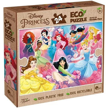 Disney hercegnők a csapat 2 az 1-ben 24db-os Eco maxi puzzle és színező 70x50cm - Lisciani