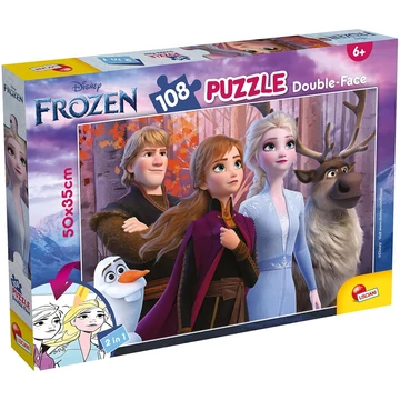Jégvarázs 2 2 az 1-ben 108db-os puzzle és színező 50x35cm - Lisciani