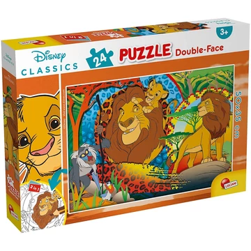 Oroszlánkirály 2 az 1-ben 24db-os puzzle és színező 50x35cm - Lisciani