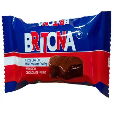Britona tejcsokoládéba mártott kakaós piskóta kakaó krémmel töltve 34g