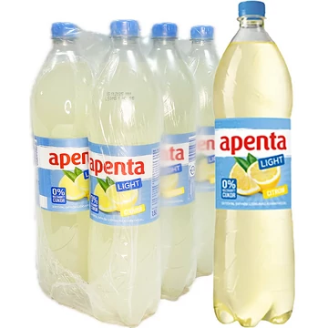 Apenta light citrom ízű enyhén szénsavas üdítőital 1,5L - csak egyedi szállítással vagy személyes átvétellel