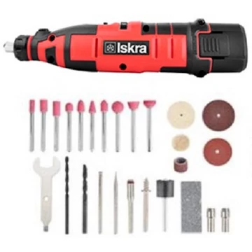 Iskra akkus mini köszörű és fúrógép készlet ml-md01-120 (IS8154)