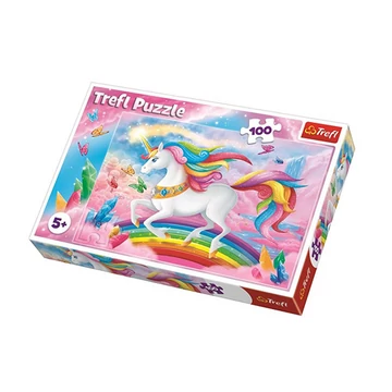Unikornis a kristályvilágban puzzle 100db-os - Trefl