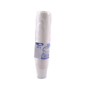 Eldobható papír pohár 1,1dl 62mm 50db 76211 fehér (110ml)