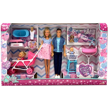 Steffi Love újszülött családi játékszett - Simba Toys