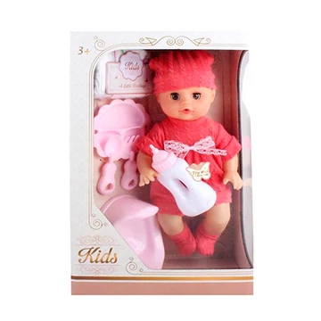 Pisilő baba hanggal és kiegészítőkkel 33cm