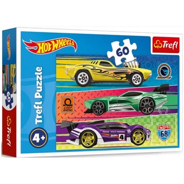 Hot Wheels verseny 60db-os puzzle - Trefl