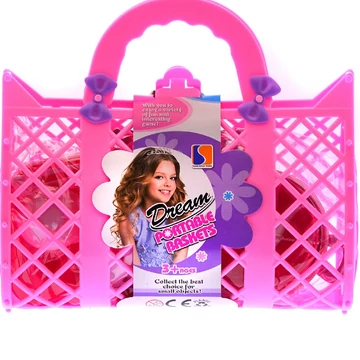 Játék edénykészlet pink színű tárolóban BZ3048