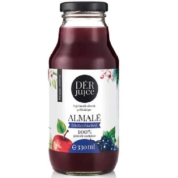 Dér Juice 100% almalé feketeribizlivel 0,33L