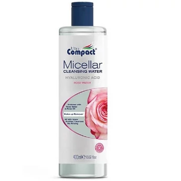 Ultra compact micellás sminklemosó víz rózsavízzel 400ml