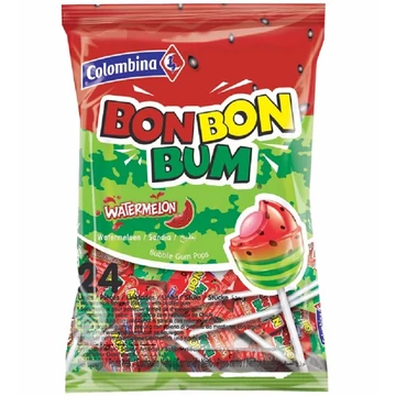 Columbina bon bon bumm watermelon rágós nyalóka 24x17g
