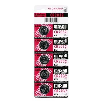 Maxell CR2032x5 csomag (téphető bliszter) 3V-os lítium gombelem