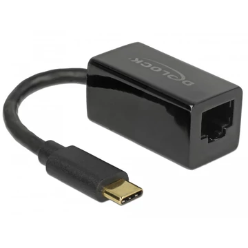 Delock Adapter SuperSpeed USB (USB 3.1 Gen 1) USB Type-C csatlakozódugóval > Gigabit LAN 10/100/100