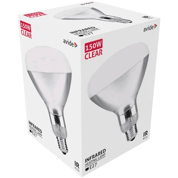 Avide Clear Infra izzó R125 150W E27 5000h - Áttetsző