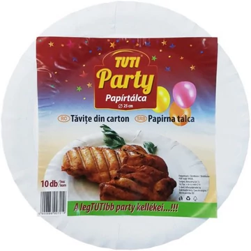 TUTI Papír tálca karton tálca kerek 10 db 25 cm