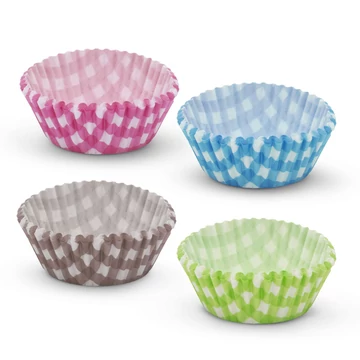 Muffin papír szett kockás 100db 57168s