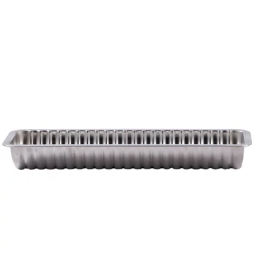 Őzgerinc forma ónozott keskeny cserni 34,5x11,2cm