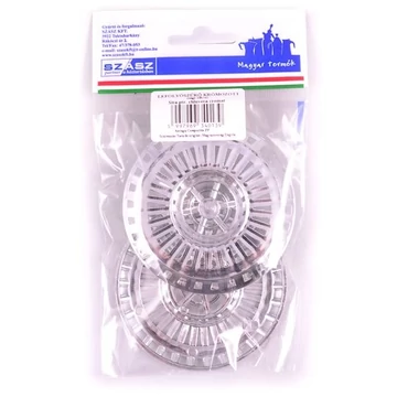Szász krómozott lefolyó szűrő 2 db-os csomagban 80 mm
