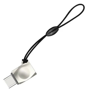 HOCO Adaptor connector - micro USB - Type-C UA8 silver
