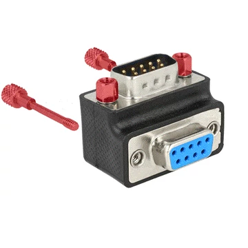 Delock Adapter Sub-D 9 pin male > female 270° angled Nut and Screw changeable
