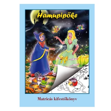 Hamupipőke matricás kifestő