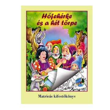 Hófehérke és a 7 törpe matricás kifestő