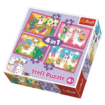 Láma vakációja 4in1 puzzle 34322