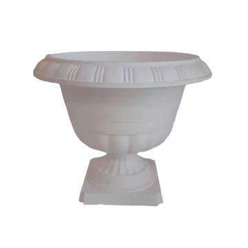 Görög virágtál 28cm fehér - műanyag