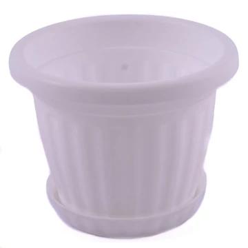 Kaspó akasztóval 16cm fehér