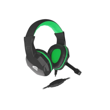 Genesis Argon 100 Gamer Mikrofonos fejhallgató, fekete-zöld