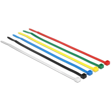 Delock színes kábelkötözők, 200mm x 3.6 mm, 100 darab