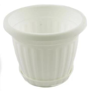 Kaspó akasztóval 20cm fehér