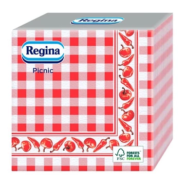 Regina szalvéta picnic paprika 45 db 1rétegű