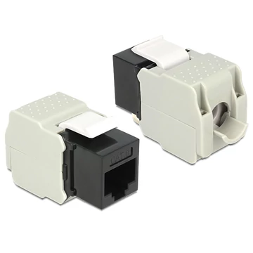 Delock Keystone Module RJ45 anya > LSA Cat.6 UTP fekete