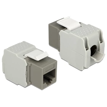 Delock Keystone Module RJ45 female > LSA Cat.6 UTP grey